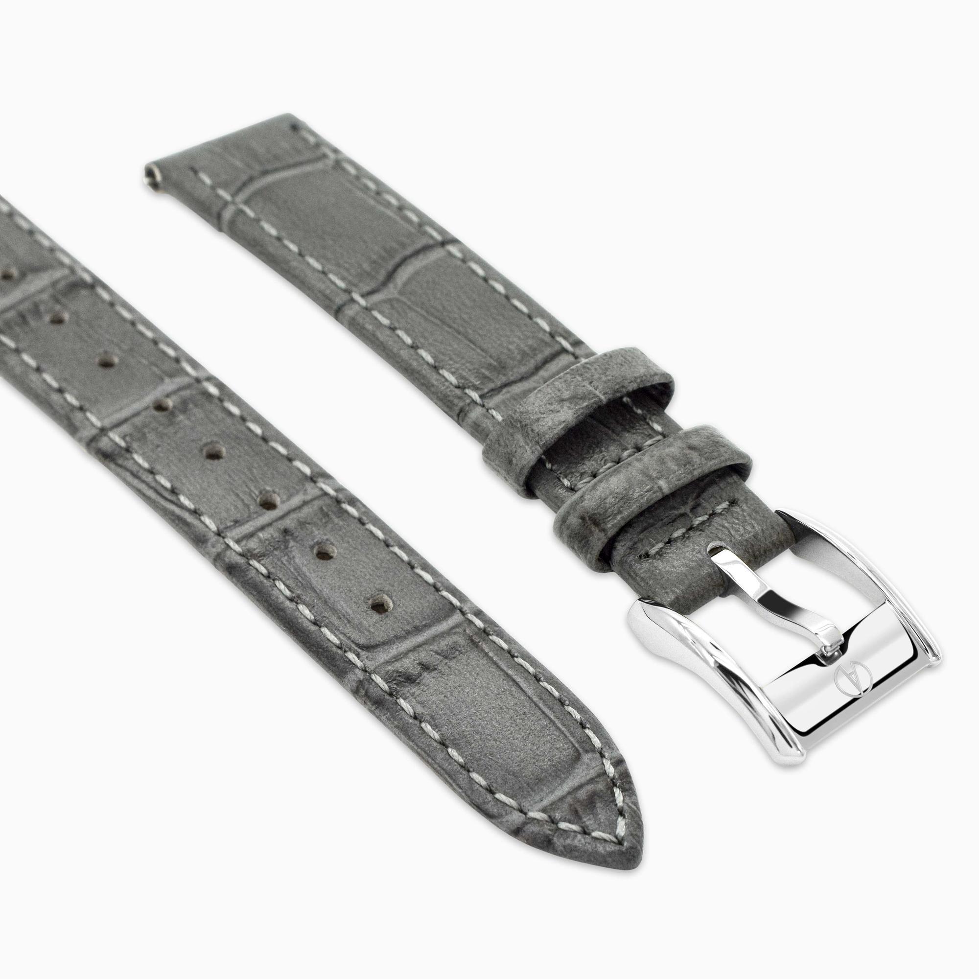 Accurist Everyday Ladies Grey Leather 16mm Strap